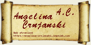 Angelina Crnjanski vizit kartica
